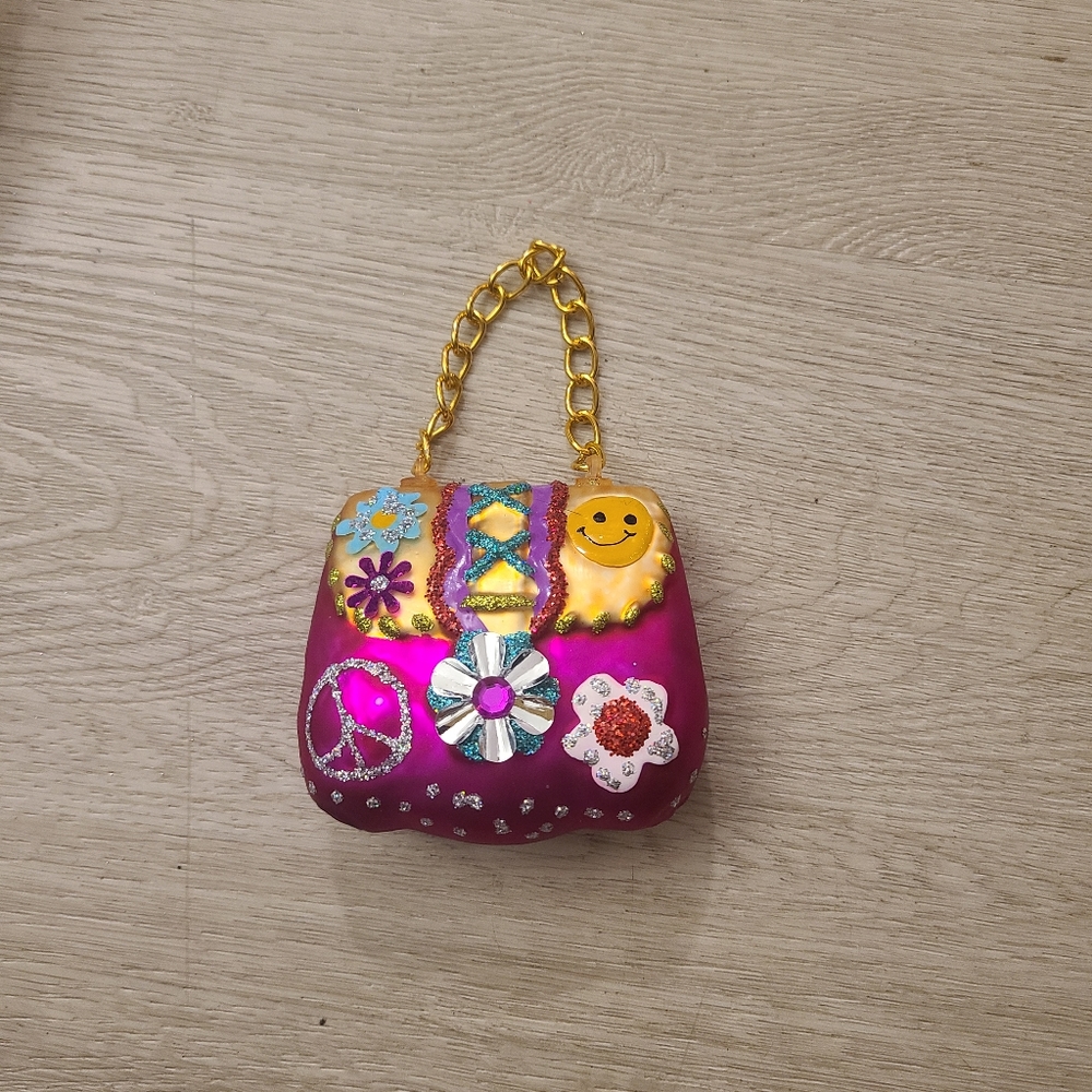 90s vintage bag ornament